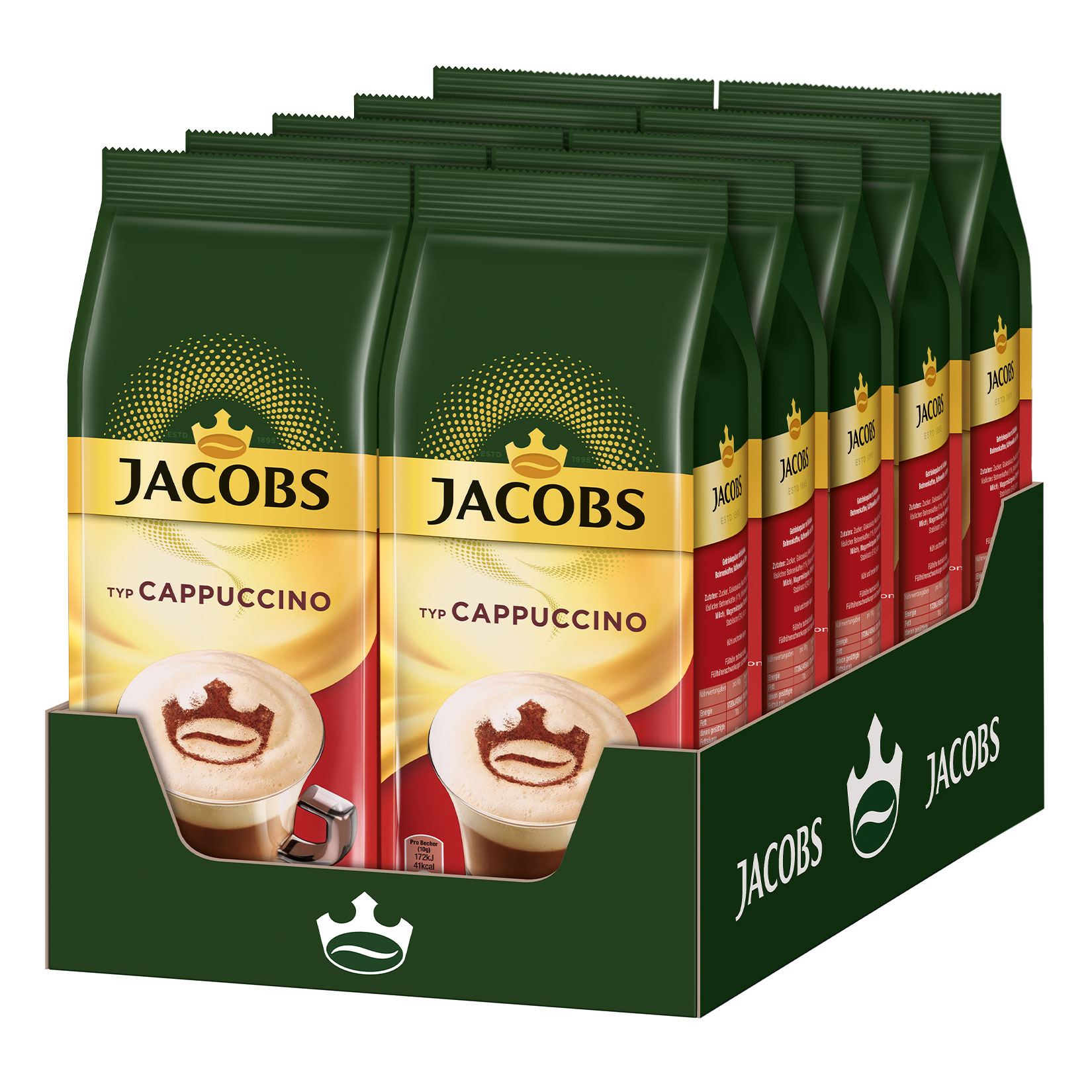 Jacobs Cappuccino 400 g, 10er Pack - Bild 1