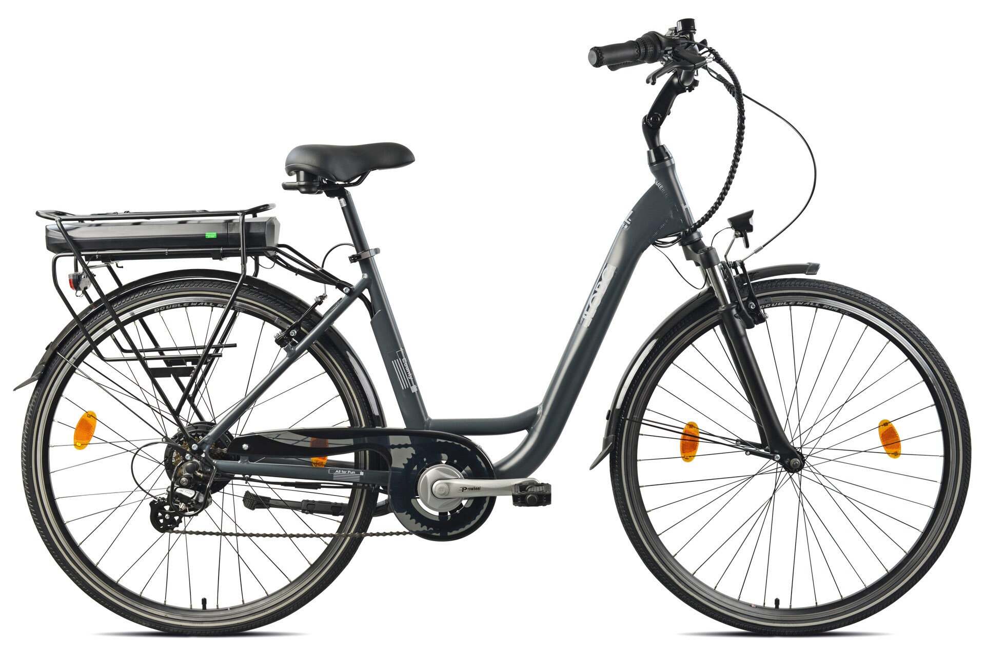 LLobe County City E-Bike 28", anthrazit - Bild 1