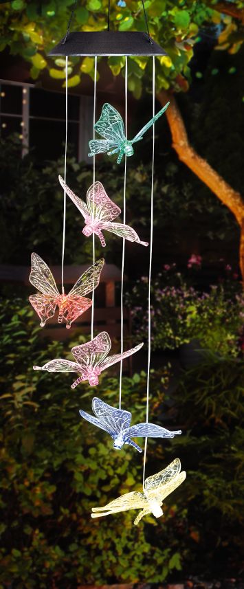 Solar Windspiel Schmetterling - Bild 1