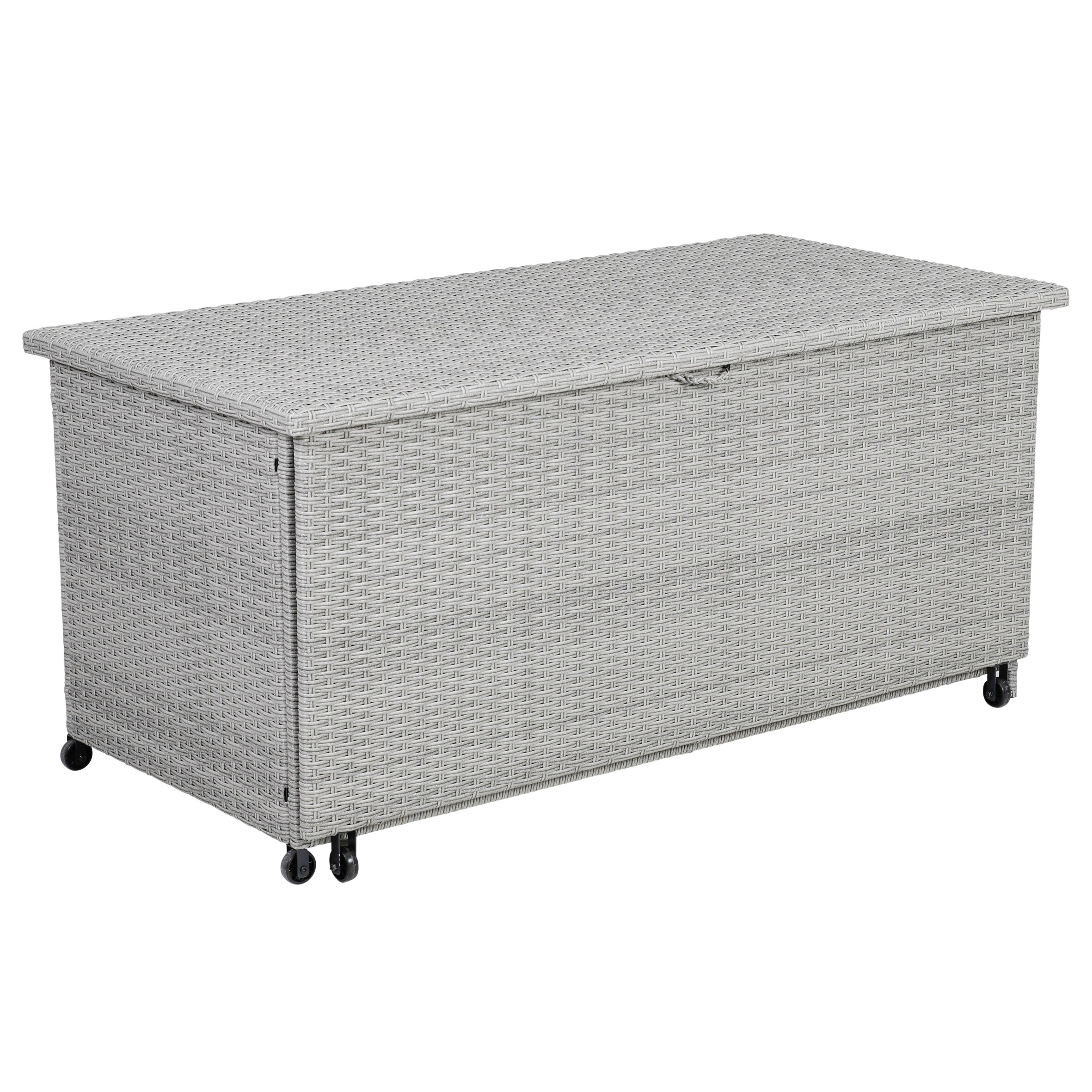 Ausziehbare Kissenbox, Stahl, grau-braun - Bild 1