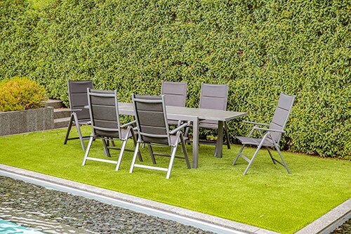 Gartenm&ouml;bel-Set Grenada 2, -7-tlg. Gartenm&ouml;bel-Set Grenada 2 bestehend aus einem rechteckigen Ausziehtisch und sechs gem&uuml;tlichen Klappsesseln. - Bild 1