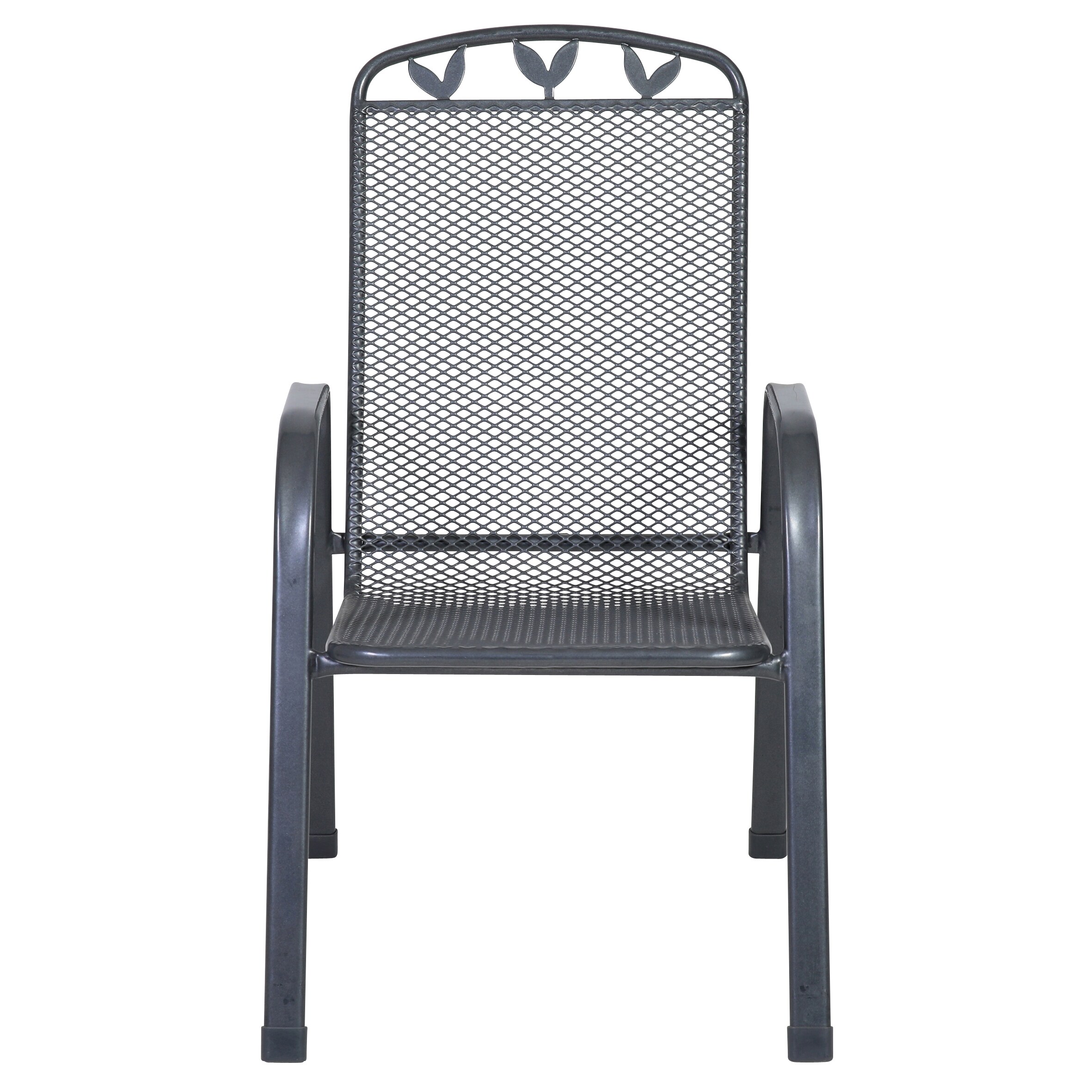 Stapelsessel-Set, 6-teilig, Stahlrahmen, kunststoffummantelt, wetterfest, pflegeleicht, eisengrau - Bild 1