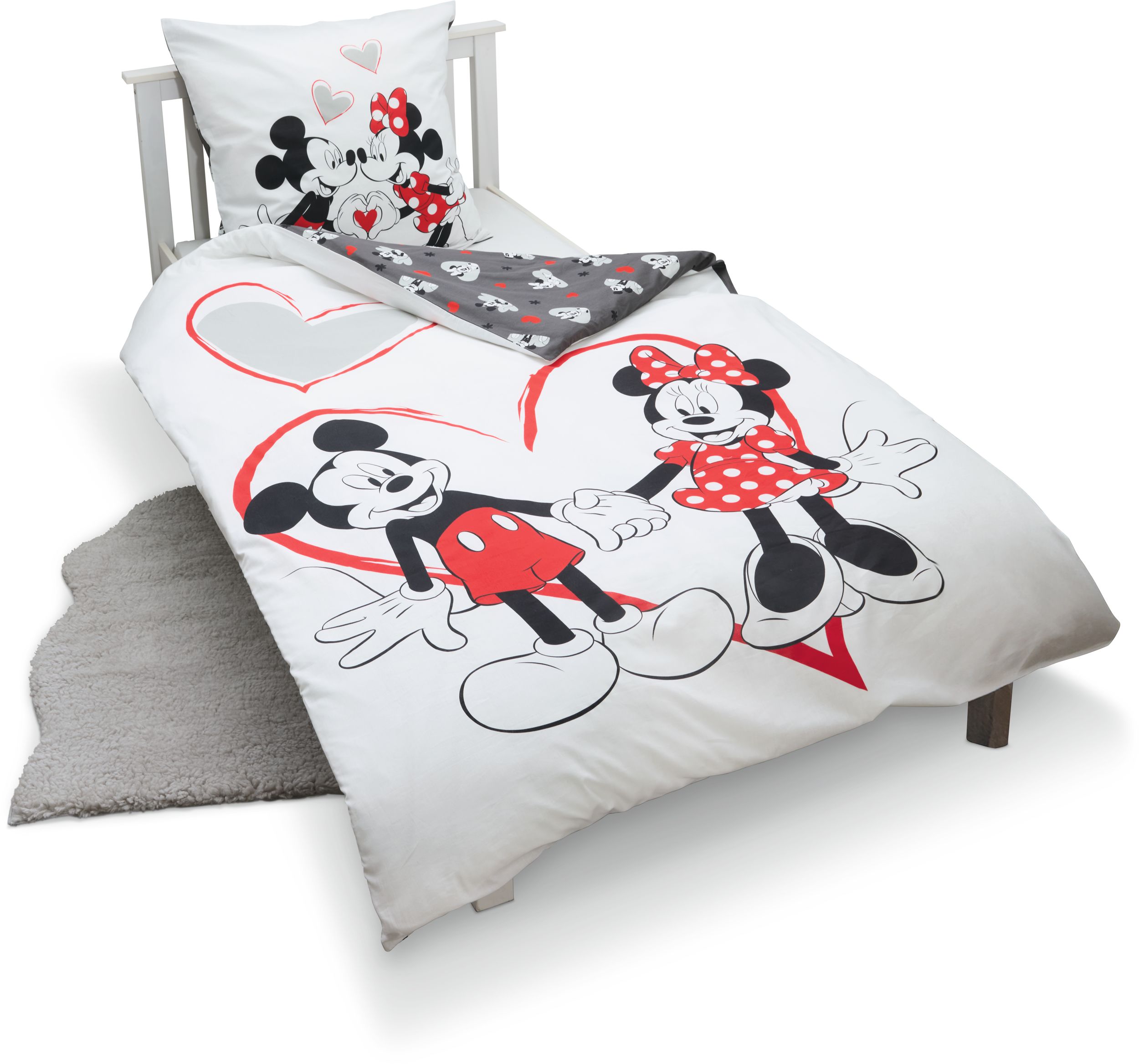 Lizenz Bettw&auml;sche Disney Mickey Mouse + Minnie Mouse - Bild 1