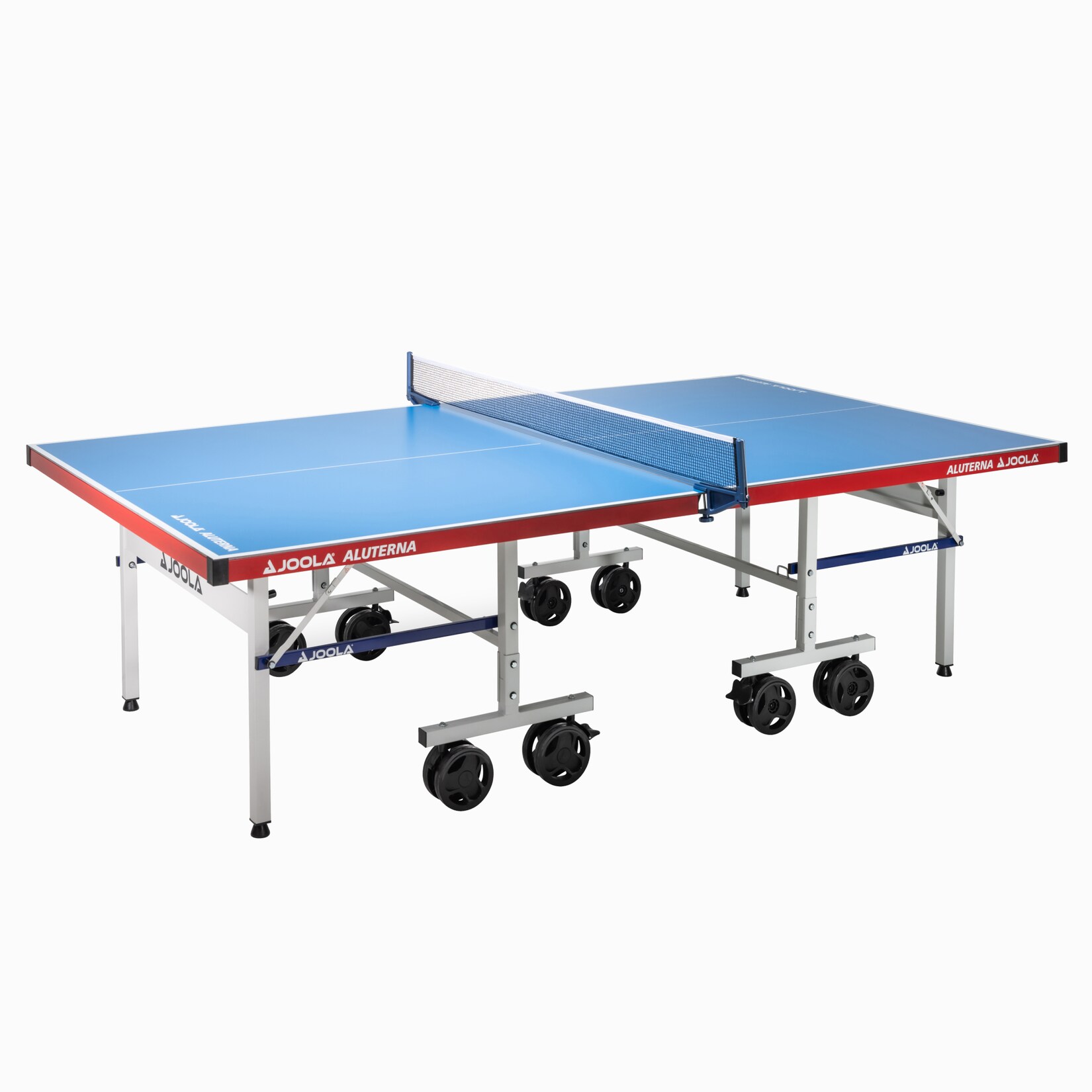 JOOLA Outdoor Tischtennisplatte Aluterna – Profi Tischtennistisch 6 MM Aluminium – Oberfläche Wetterfest – Klappbares Untergestell | 04002560116500