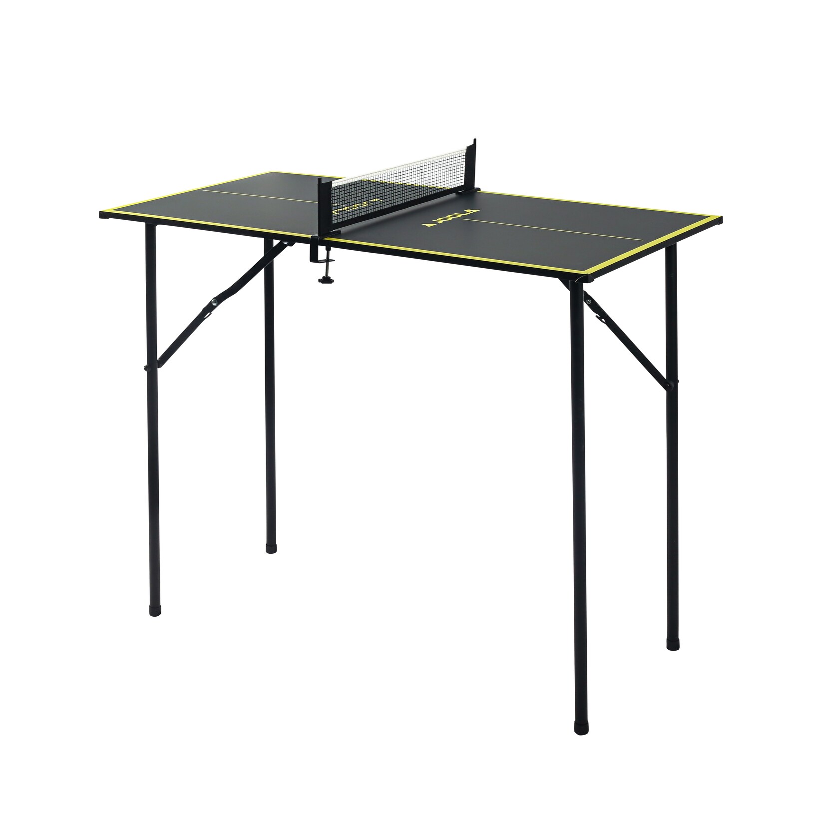 JOOLA Tischtennisplatte MINI inkl. Tischtennisnetz, klappbar, klein, 90 cm x 45 cm x 76 cm, dark-grey | 04002560191095