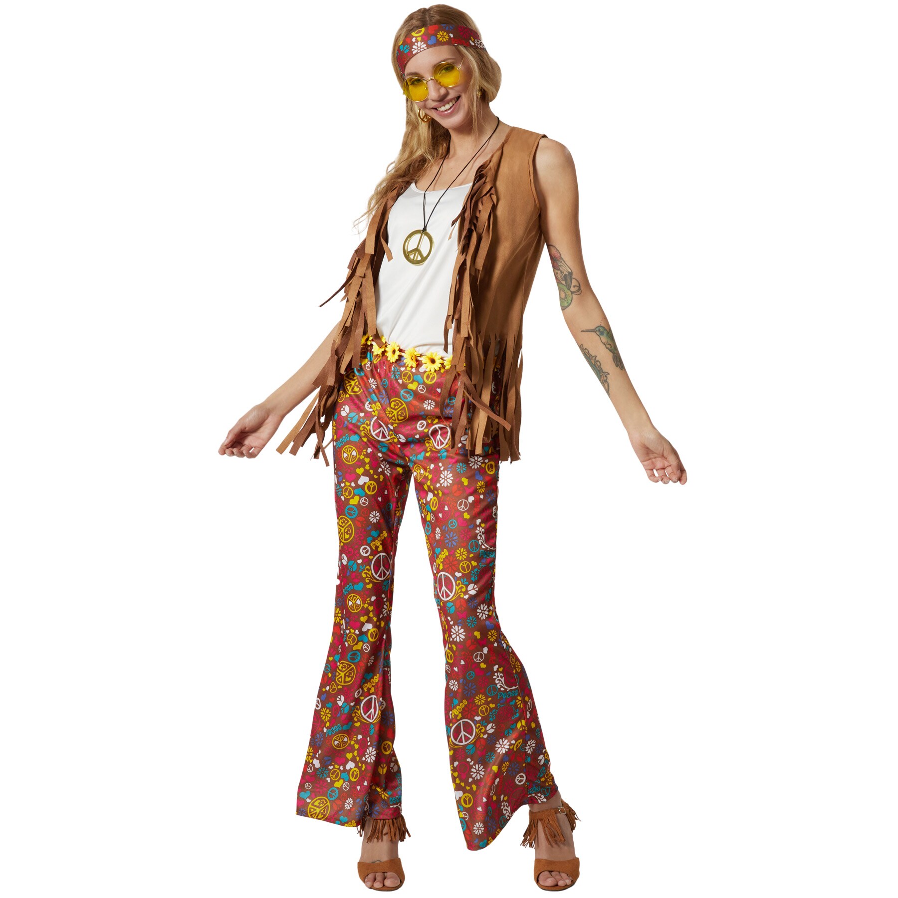 tectake&reg; Damenkost&uuml;m Hippie Weste und Hose - Bild 1