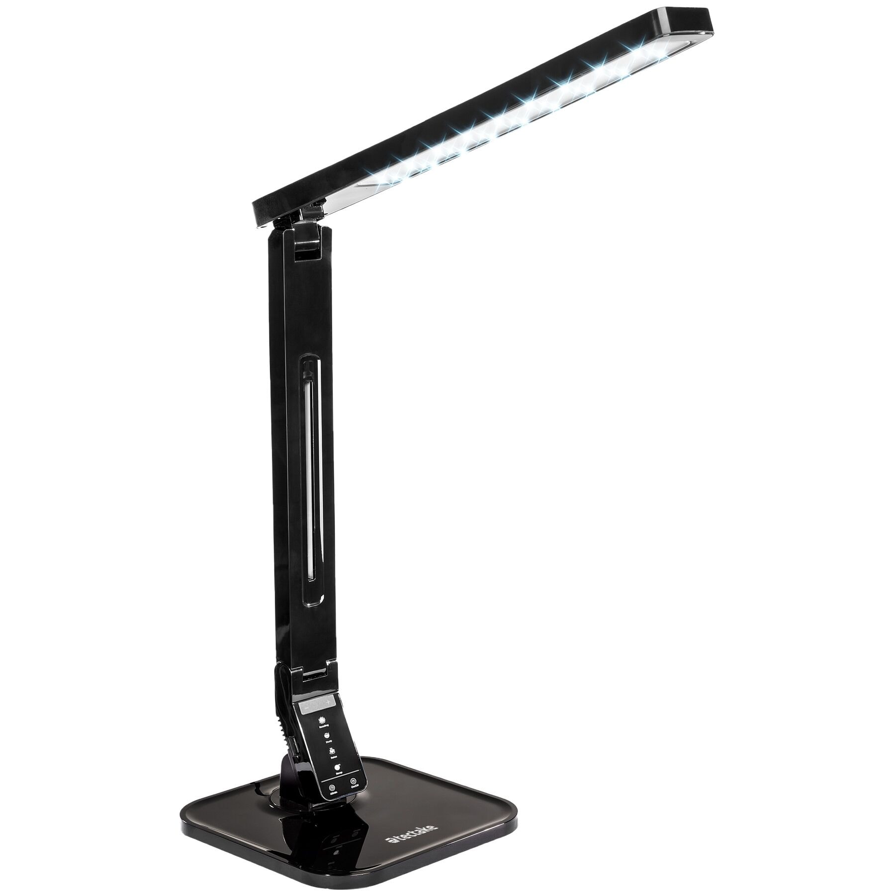 tectake&reg; Schreibtischlampe, LED, 14 W, dreh-, neig- und klappbar, Touchpanel, inklusive USB-Anschluss - Bild 1