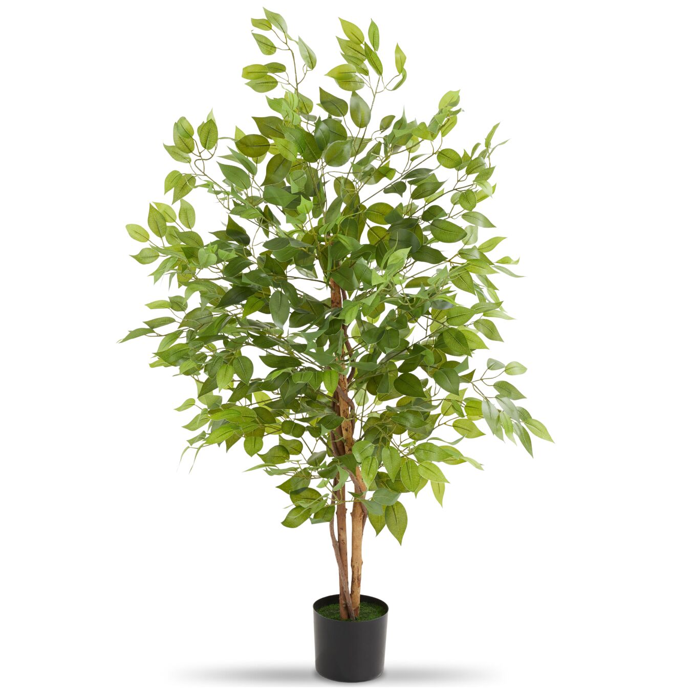 tectake&reg; K&uuml;nstlicher Ficusbaum, verschiedene Gr&ouml;&szlig;en, mit viel Volumen, stabiler Kunststoff-Blumentopf - Bild 1