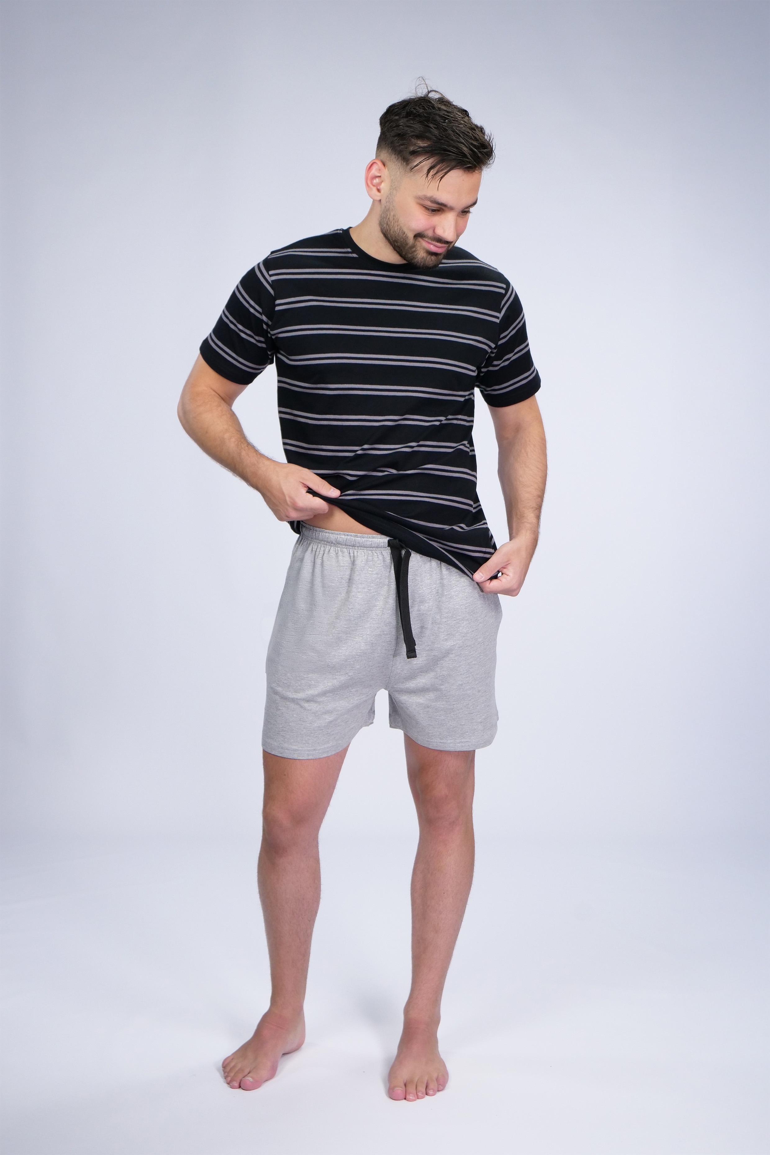 spirit of colours - Herren Shorty - schwarz/grau, Gr. XL - Bild 1