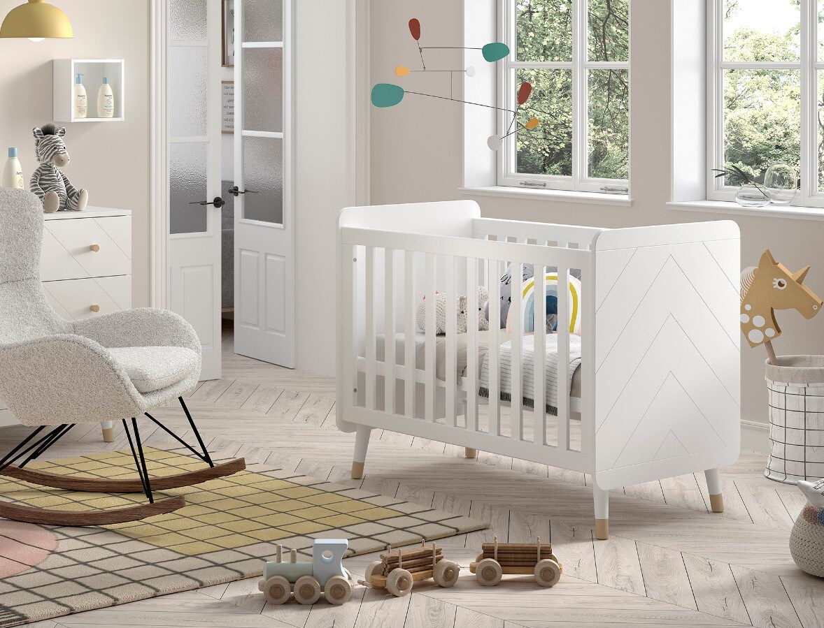 BILLY Babybett LF 60 x 120 cm, m. verst. Lattenrost - versch. Ausf&uuml;hrungen - Wei&szlig; - Bild 1