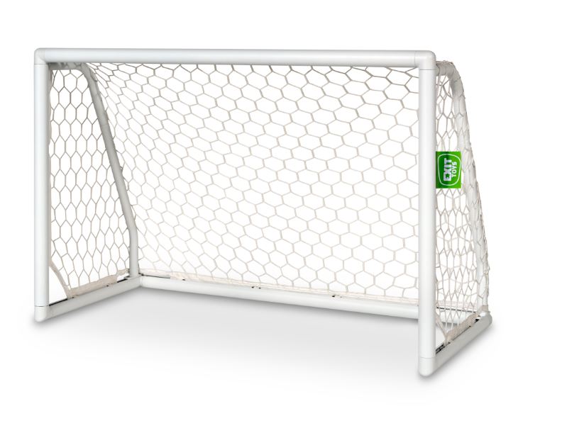 EXIT Scala Aluminium Fu&szlig;balltor 120x80cm - wei&szlig; - Bild 1