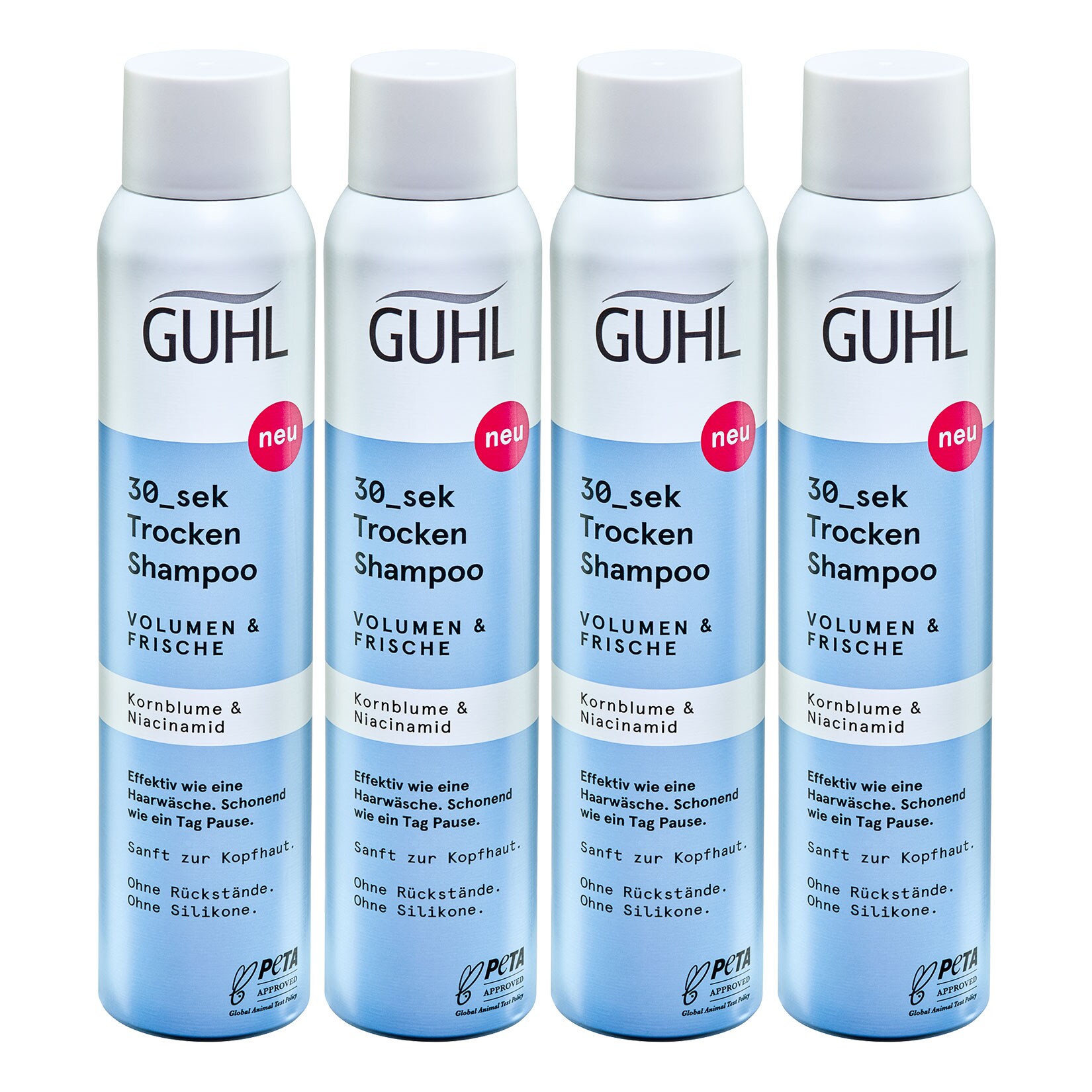 Guhl Trockenshampoo Volumen & Frische 200 ml, 4er Pack - Bild 1