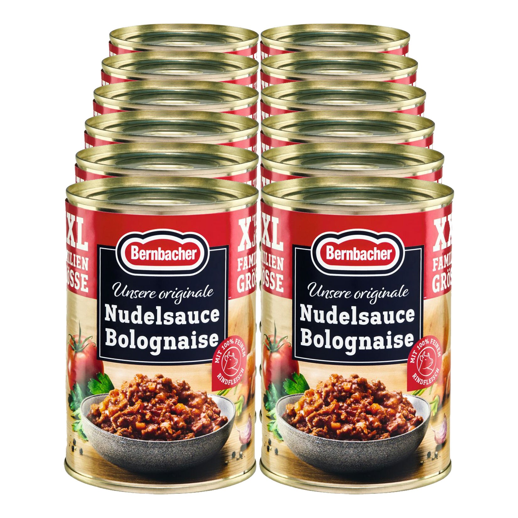 Bernbacher Nudelsauce Bolognaise XXL 400 g, 12er Pack - Bild 1