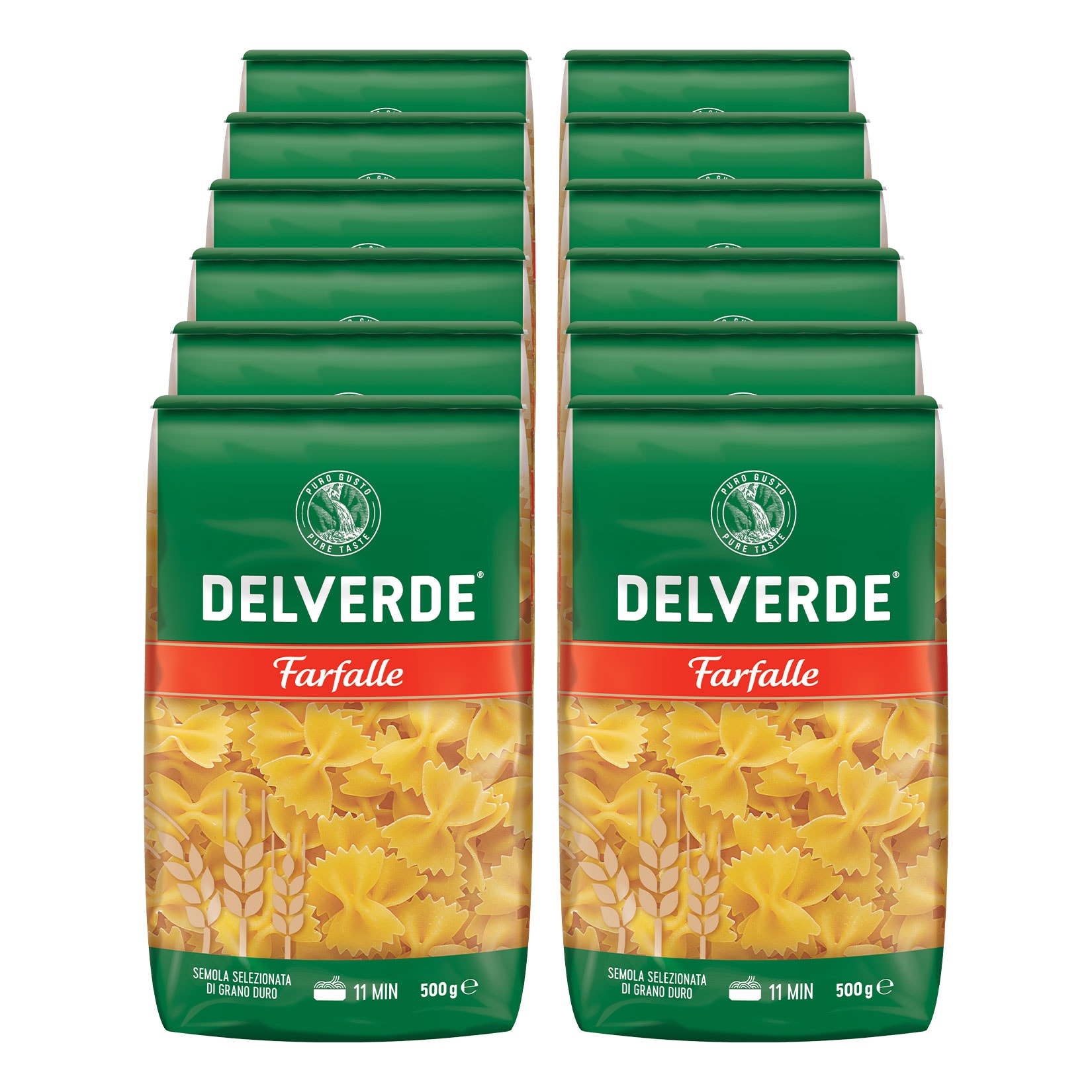 Delverde Farfalle 500 g, 12er Pack - Bild 1