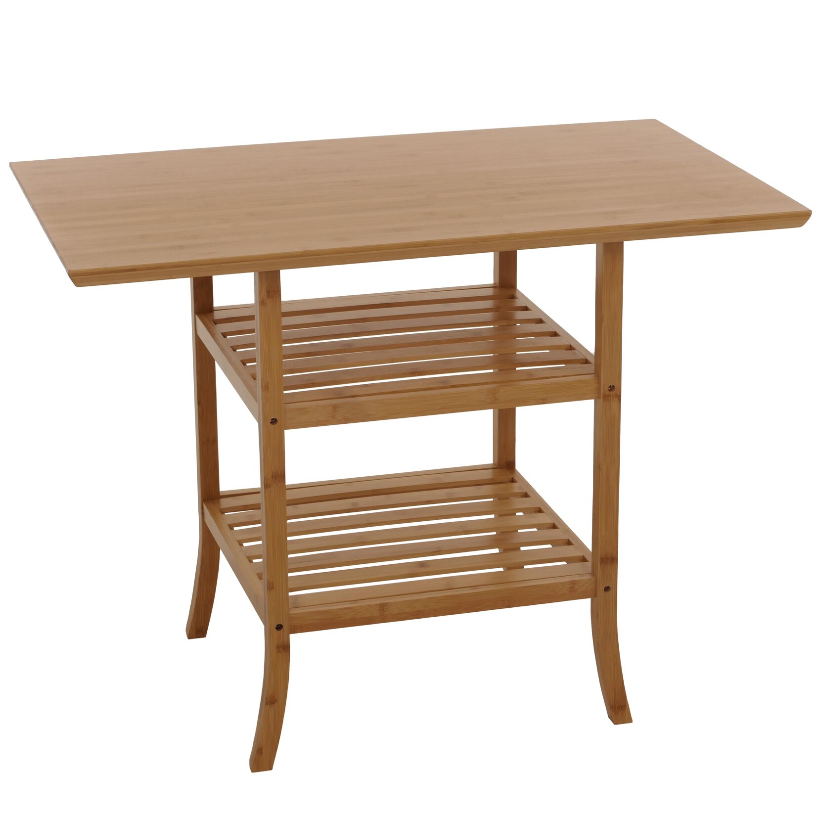 Bambus Tisch MCW-N84, Beistelltisch Esszimmertisch Multifunktionstisch Mehrzwecktisch, MVG-zertifiziert 100x60cm | 04057651709321
