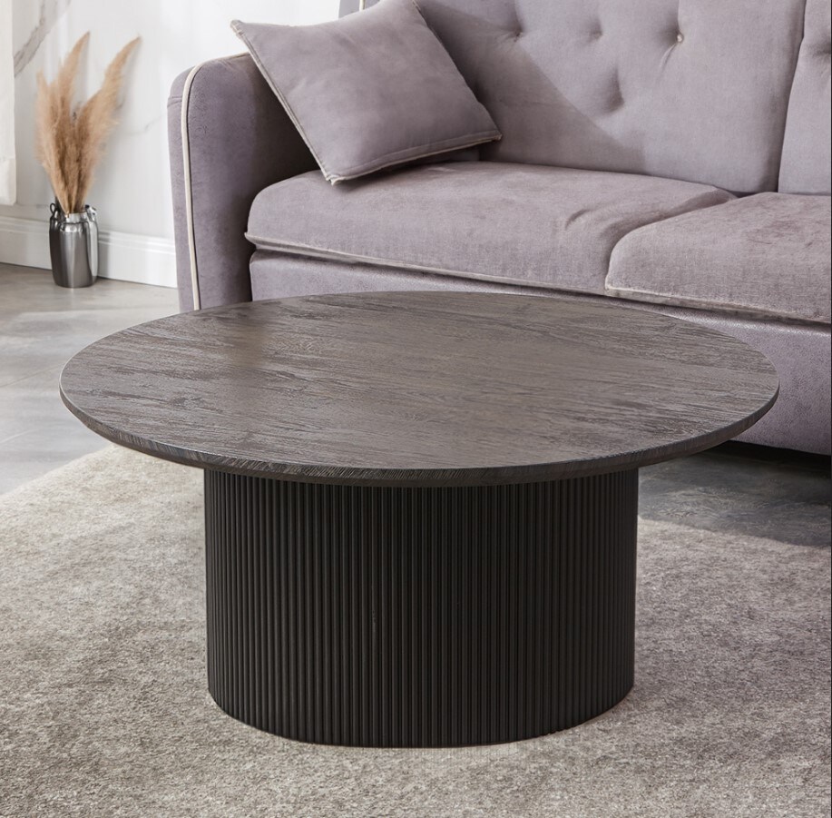 HOME DELUXE Couchtisch Rund ADELINA - Dark Oak - Bild 1