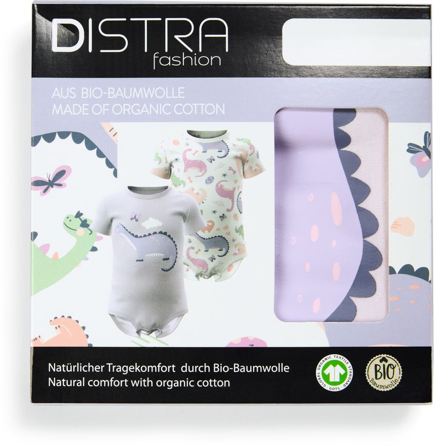 Baby Body kurzarm 2er Pack - M&auml;dchen, Gr. 62/68 - Bild 1