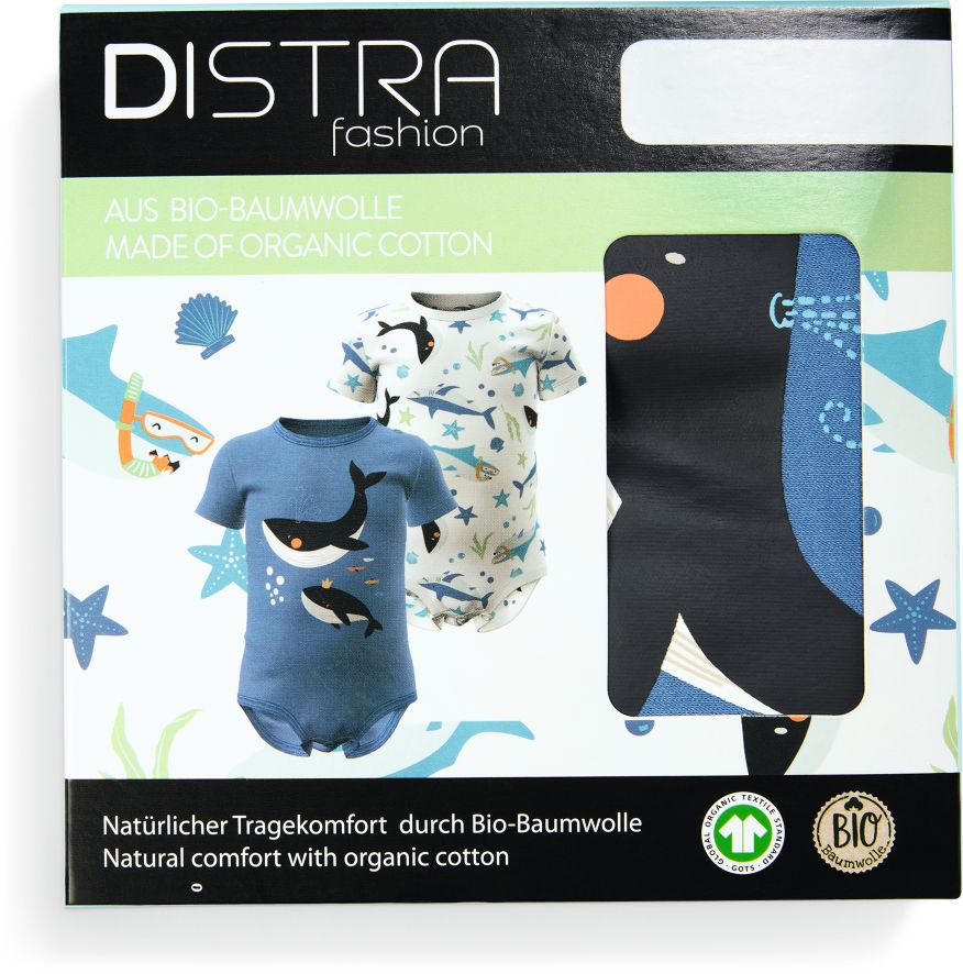 Baby Body kurzarm 2er Pack - Jungen, Gr. 86/92 - Bild 1