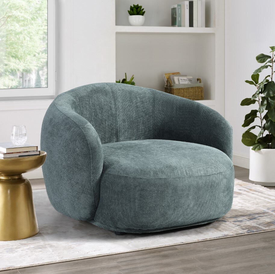 HOME DELUXE Sessel CASARA Webstoff Dunkelgr&uuml;n - Bild 1