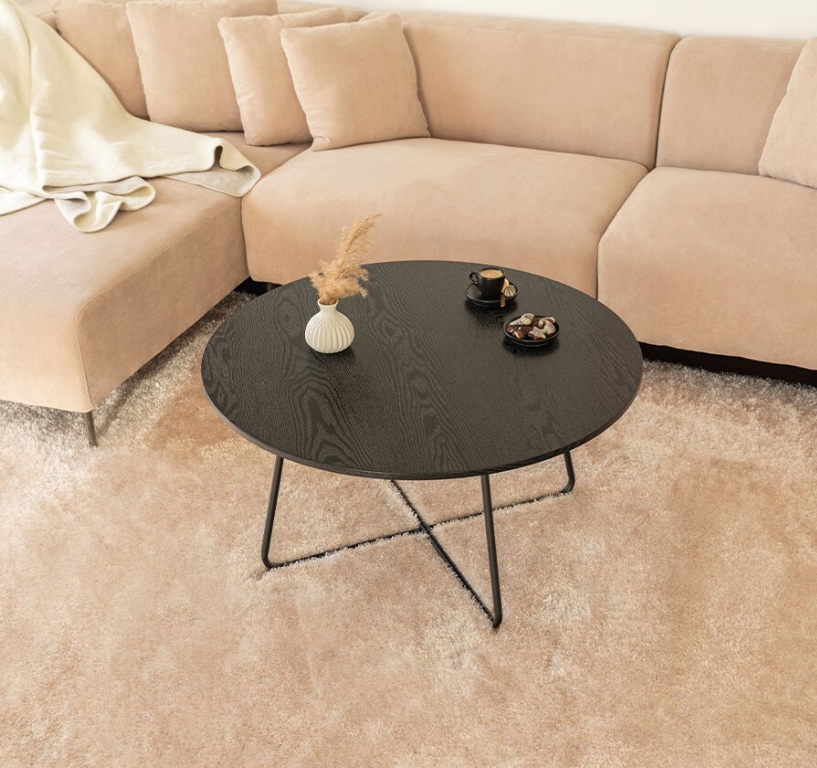 Couchtisch Rund NOVARA - Farbauswahl Dark Oak - Bild 1