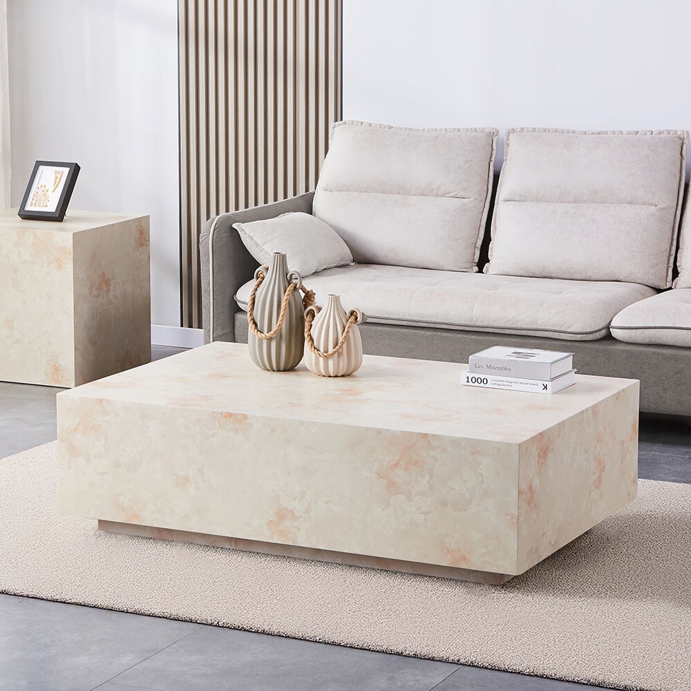 HOME DELUXE Couchtisch Marmor AMIRI XXL Sandstein | 04058166415356