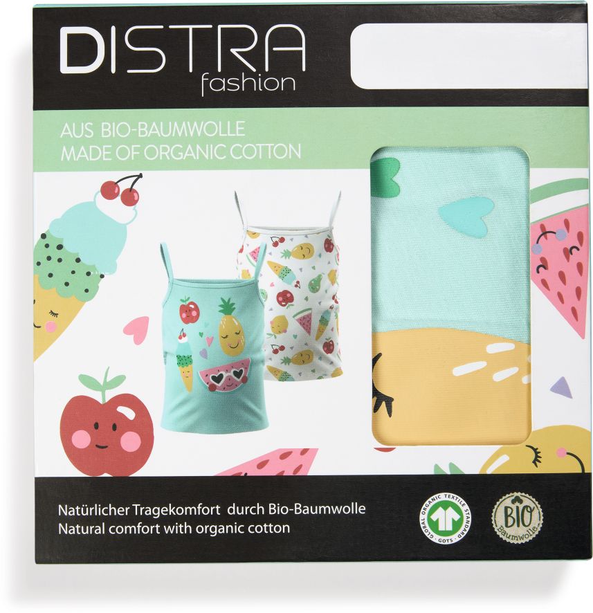 Kinder Unterhemd 2er Pack - M&auml;dchen, Gr. 98/104 - Bild 1