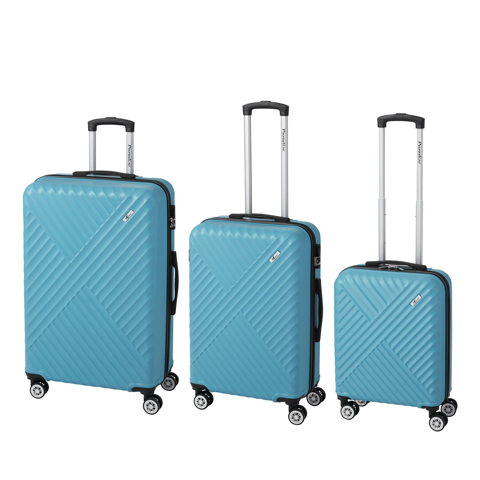 Trolley-Set "Kingston" 3-tlg. - türkis