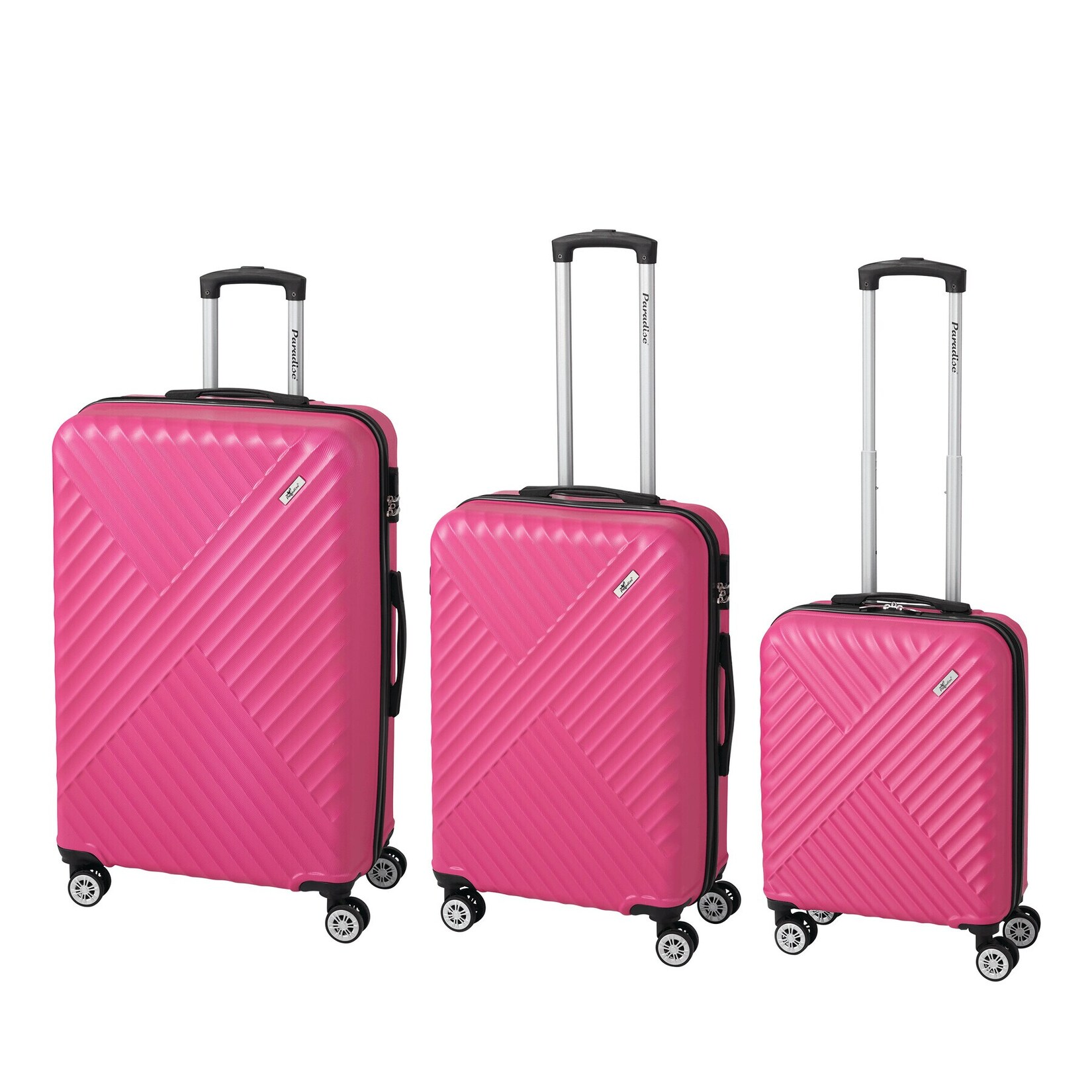 Trolley-Set "Kingston" 3-tlg. - pink
