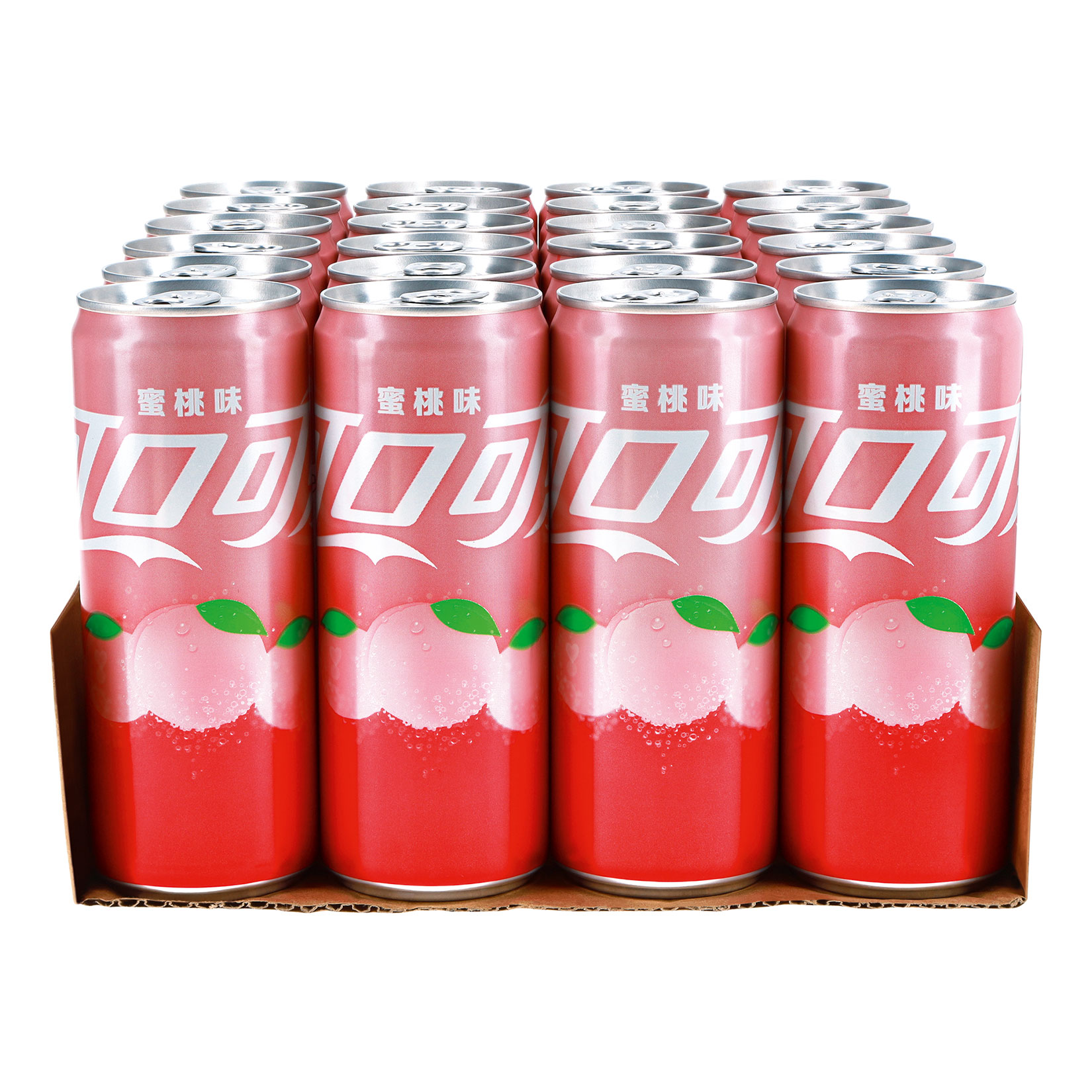 Coke Peach 0,33 Liter Dose, 24er Pack - Bild 1