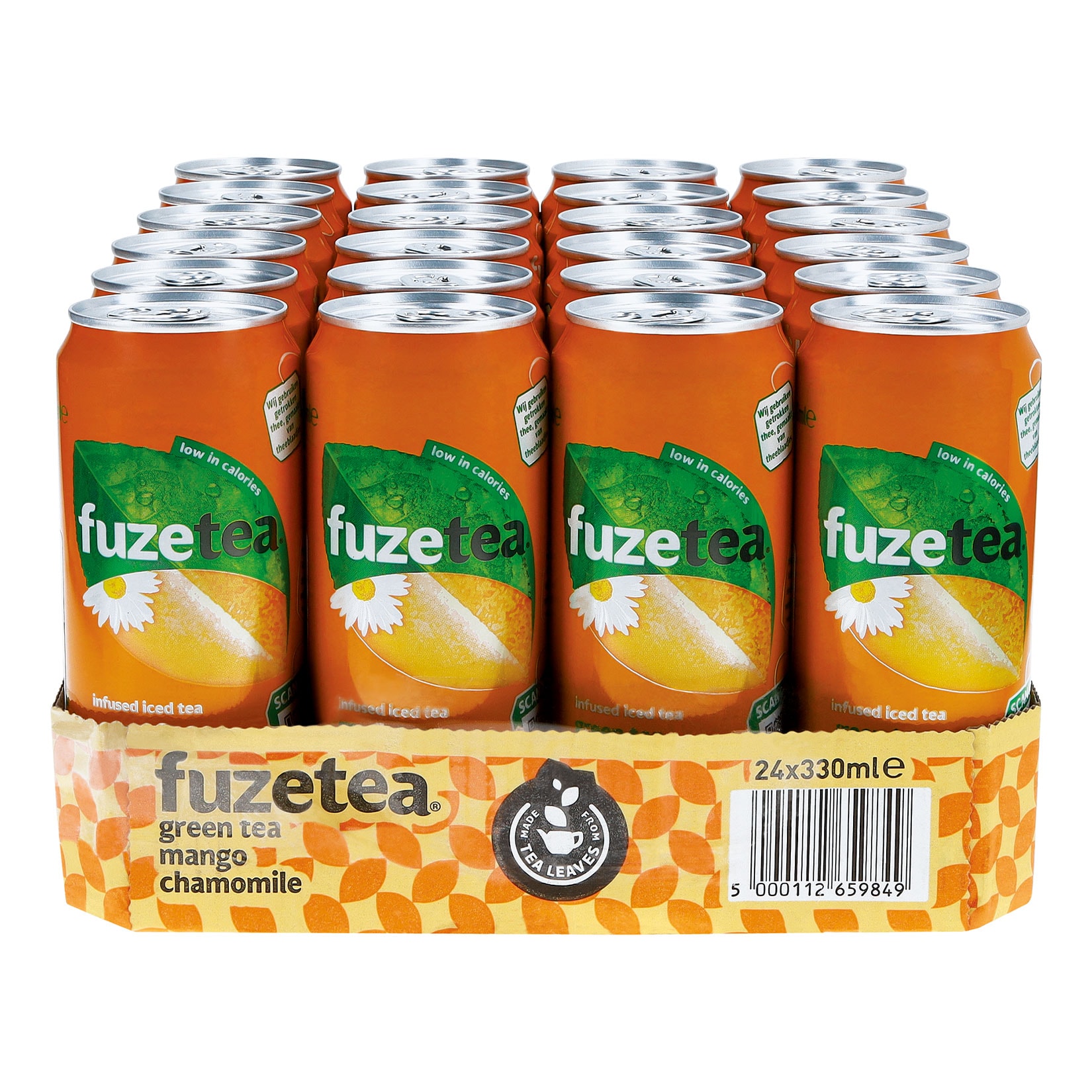 Fuzetea Green Tea Mango Chamomile 0,33 Liter Dose, 24er Pack - Bild 1