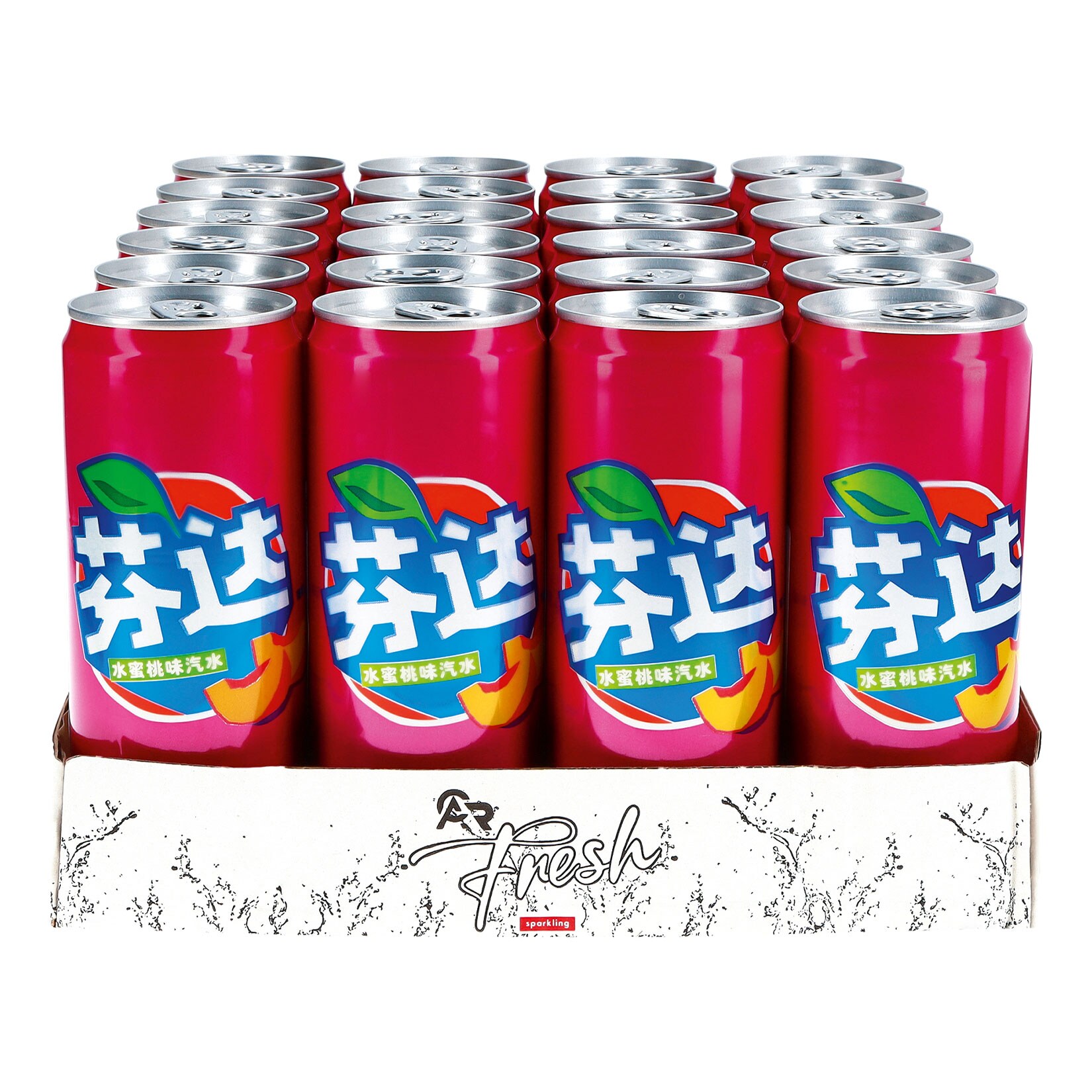 Fanta White Peach 0,33 Liter Dose, 24er Pack - Bild 1