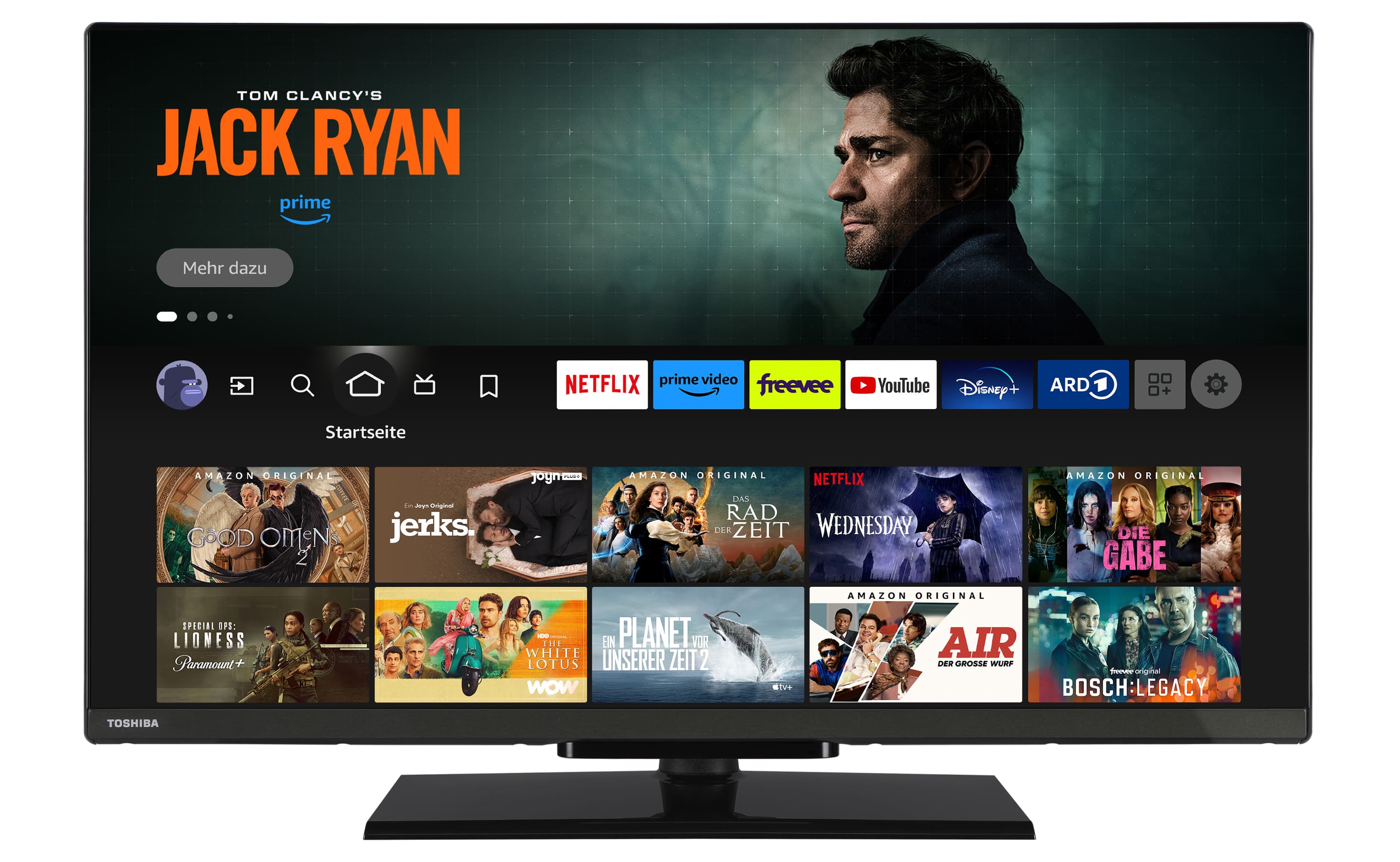 Toshiba 32 Zoll Fernseher Fire TV (HD-Ready, HDR, Smart TV, Triple-Tuner, Alexa Built-In, Bluetooth) 32WF3F63DAZ | 04024862133207