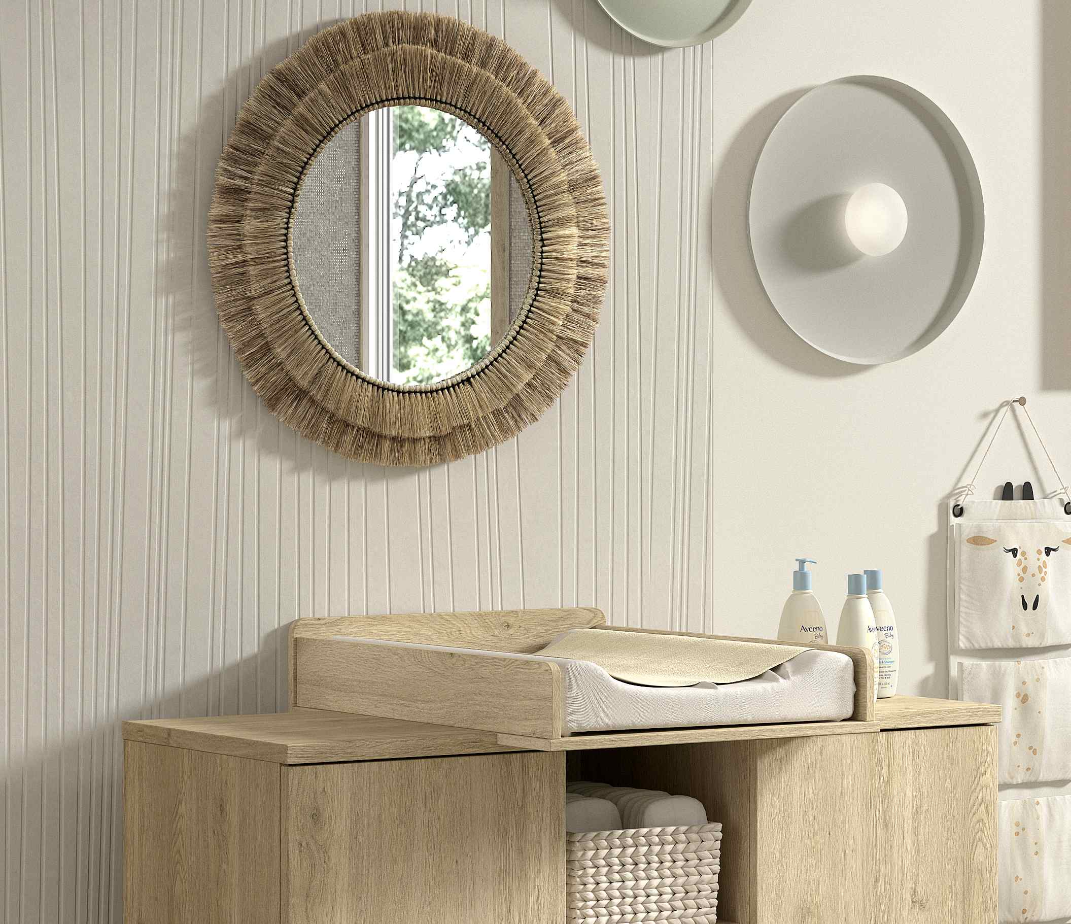 SAM Wickelaufsatz f&uuml;r die Kommode Sam, , Ausf. Eiche Melamin Dekor - Bild 1