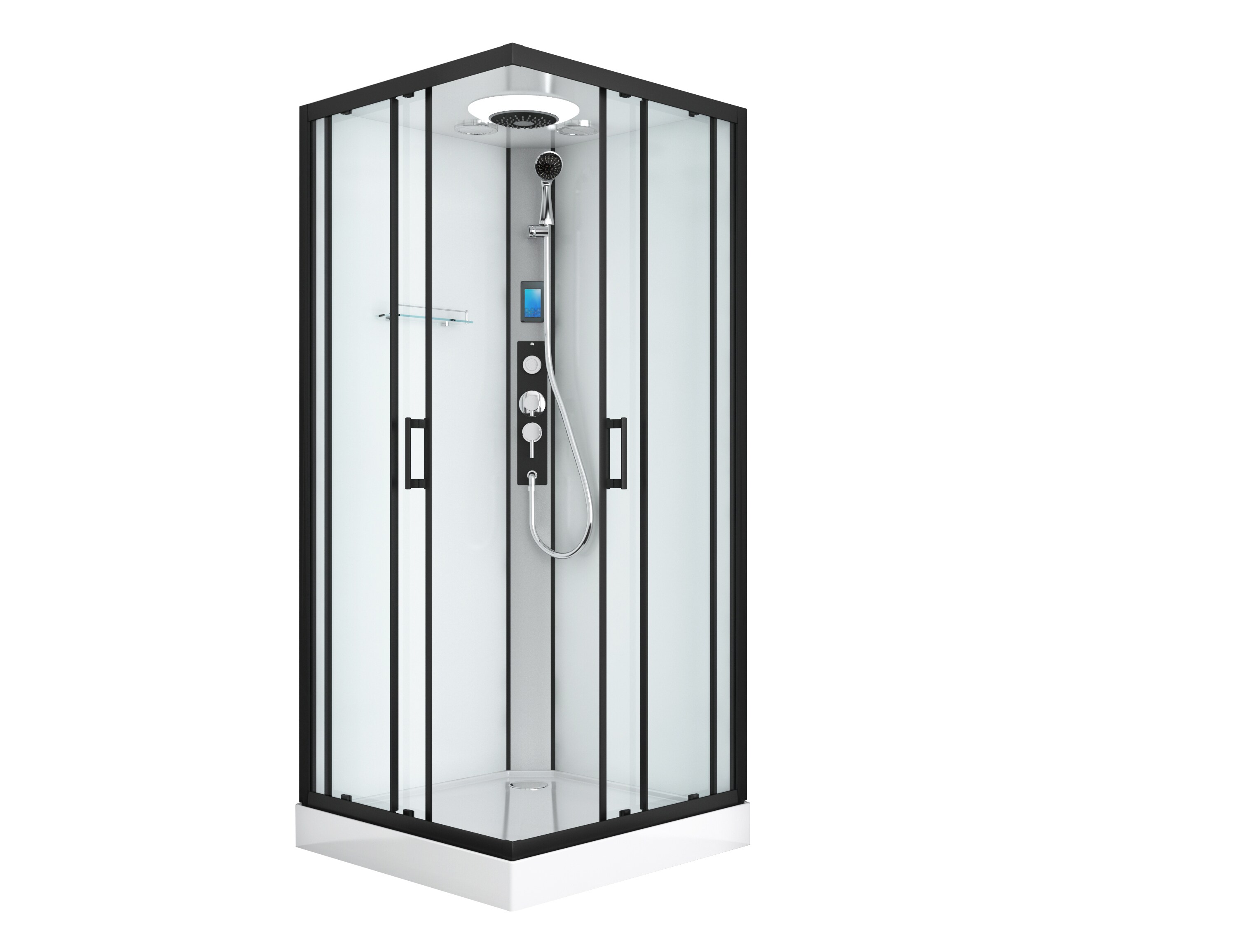 Komplettduschkabine Miami schwarz - Bild 1