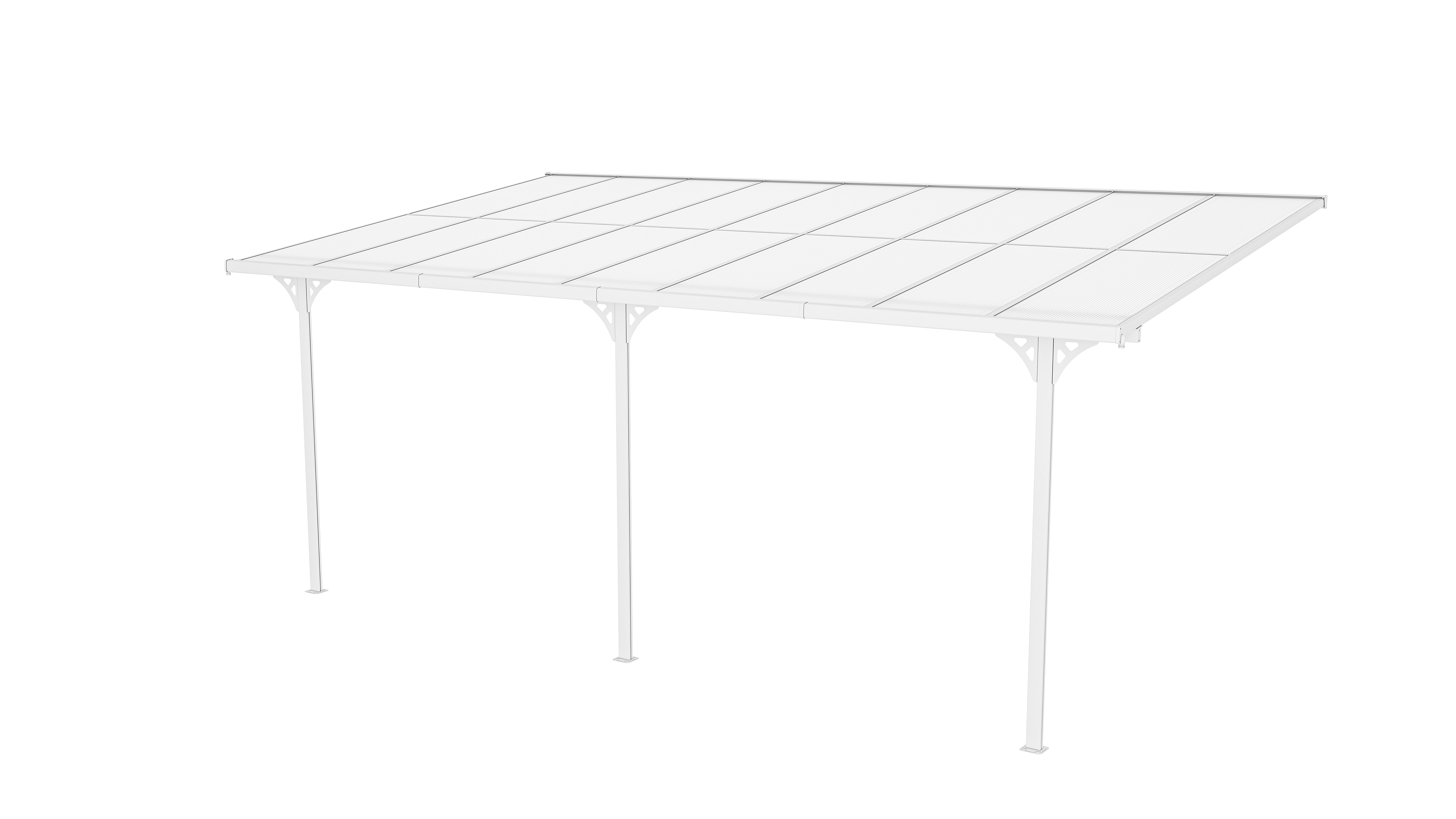 Westmann Terrassen&uuml;berdachung Bruce 556 - Wei&szlig; - Bild 1