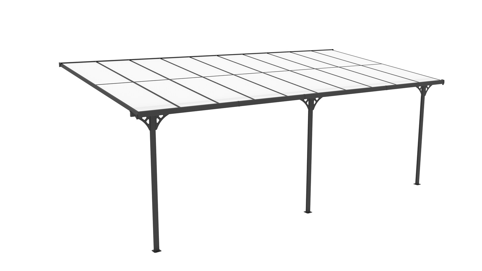 Westmann Terrassenüberdachung Bruce 617 - Schwarz