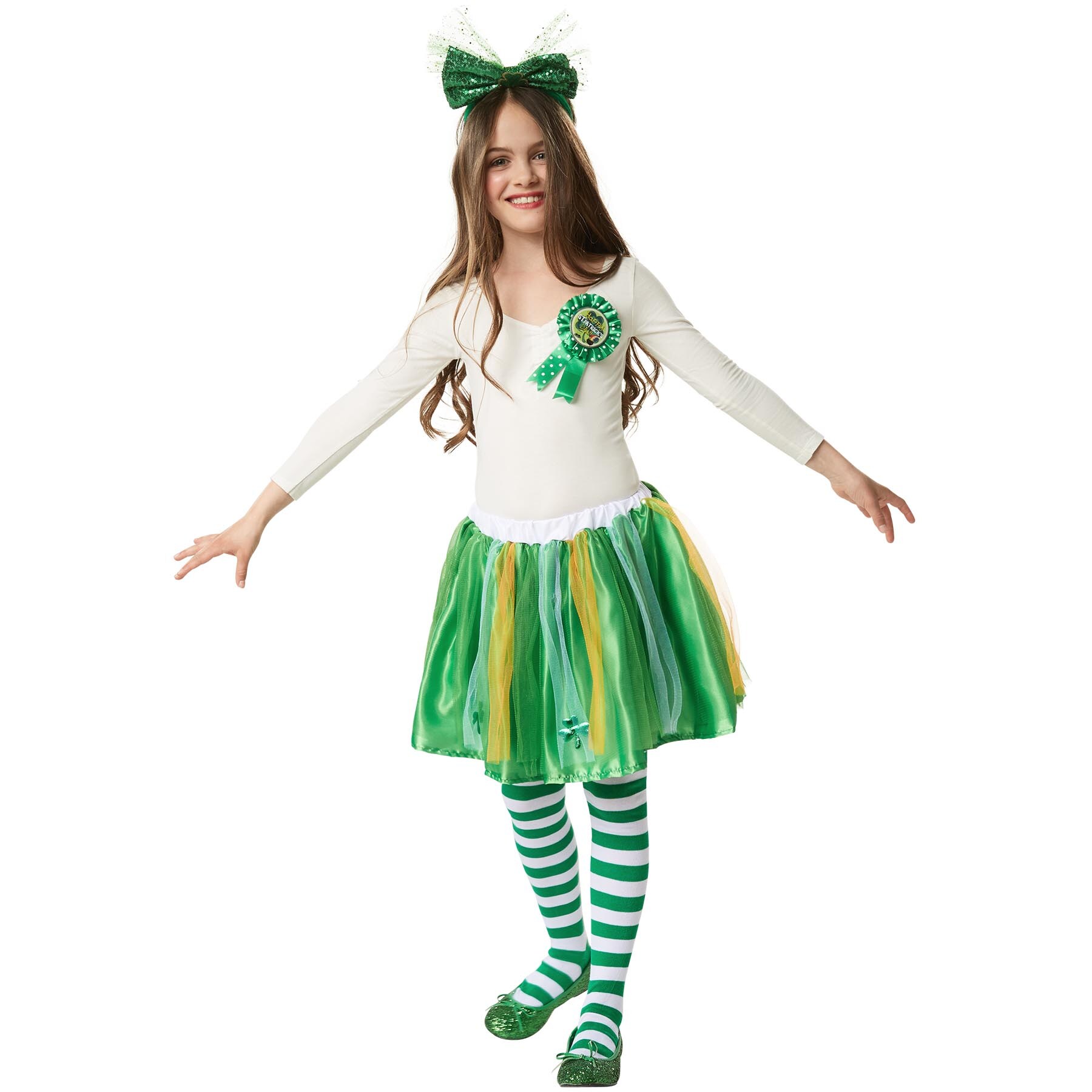 tectake&reg; St. Patrick's Day Kinder Tutu in Nationalfarben - Bild 1