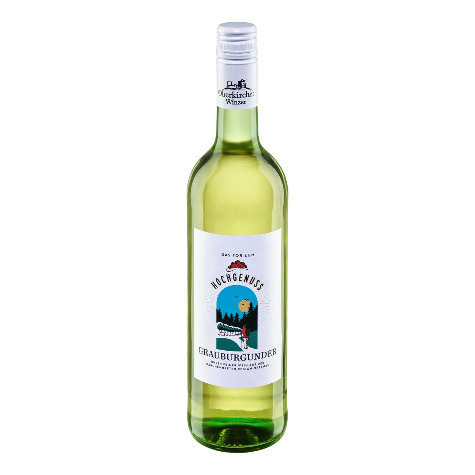 Hochgenuss Grauburgunder 12,0 % vol 0,75 Liter – Inhalt: 6 Flaschen | 04003104001238