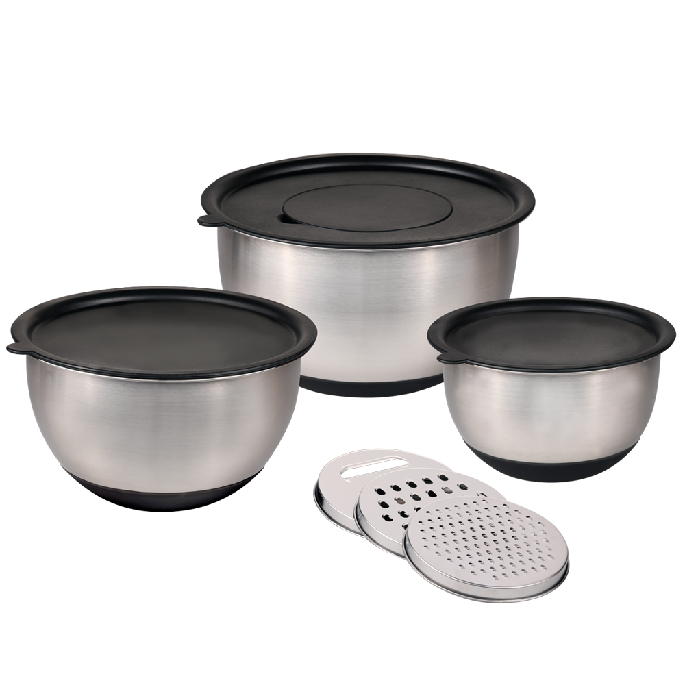 KESPER R&uuml;hrsch&uuml;ssel, 3 Set, inkl. 3 Reiben - Bild 1