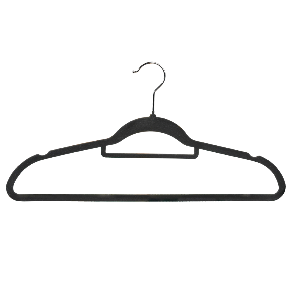 Kleiderbügel, 25er Pack, schwarz | 04000270166457