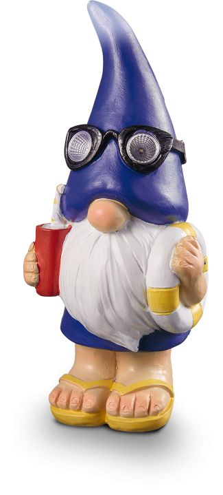 LED Solar Wichtel - Erik, blau - Bild 1