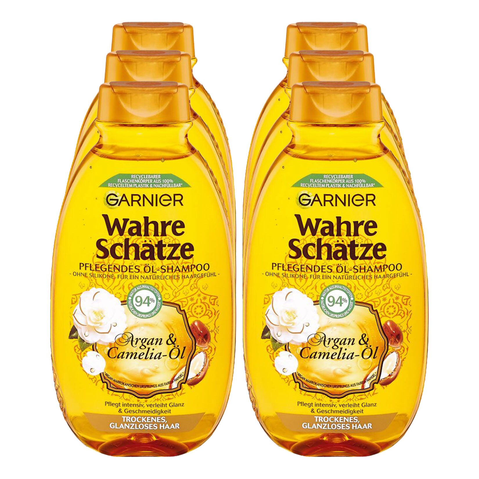 Garnier Wahre Sch&auml;tze Shampoo Argan Camelia 250 ml, 6er Pack - Bild 1