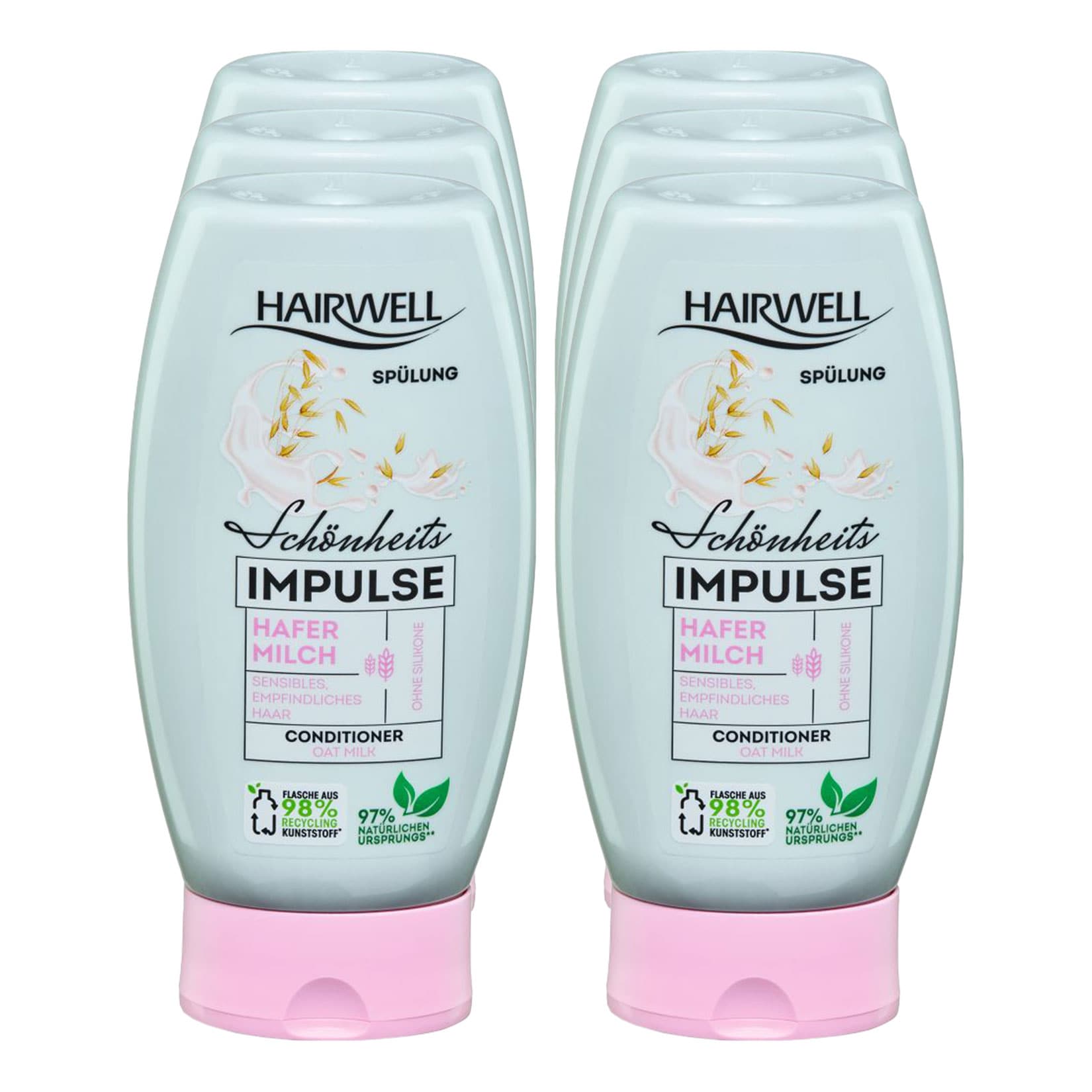 Hairwell Sp&uuml;lung Hafermilch 250 ml, 6er Pack - Bild 1