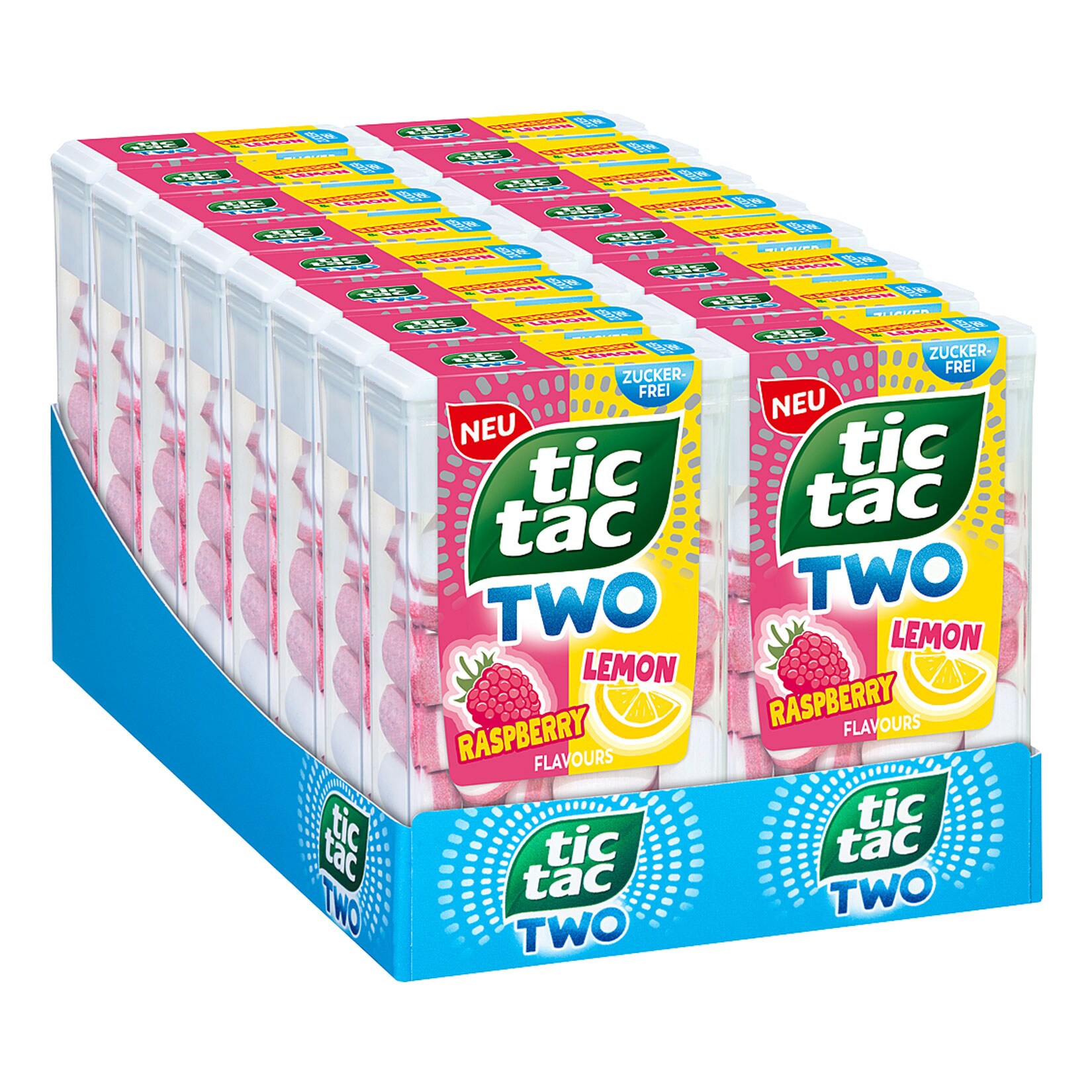 Ferrero Tic Tac Two Raspberry Lemon 38,5 g, 16er Pack - Bild 1