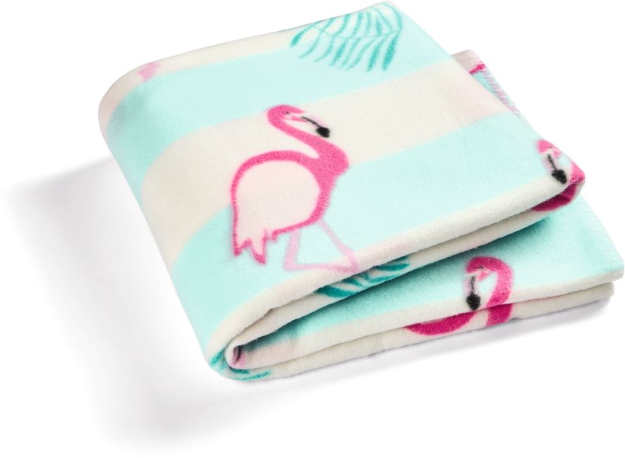 Dekor Wohndecke bedruckt 130 x 170 cm - Flamingo - Bild 1