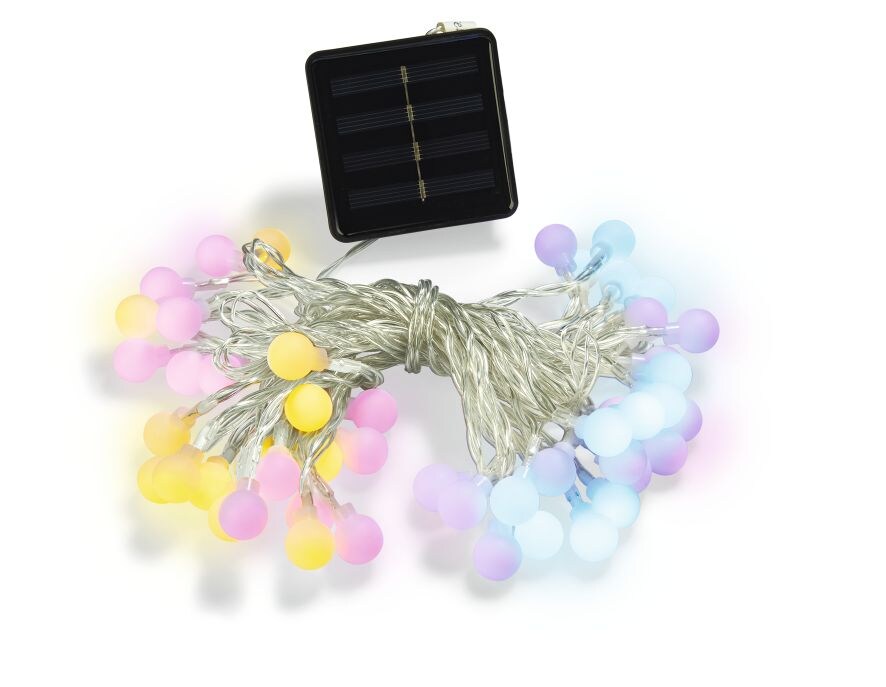 Living & Garden Kugellichterkette sortiert – Pastell | 04311536053931