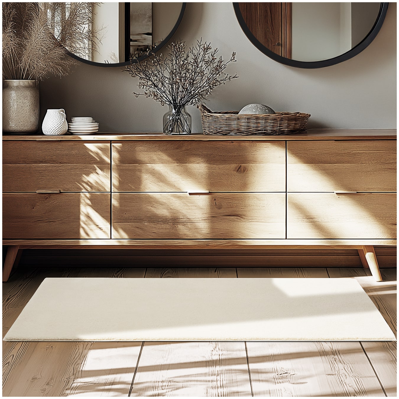 tectake&reg; Kurzflorteppich, verschiedene Gr&ouml;&szlig;en und Farben, allergikerfreundlich, rutschfeste Unterseite - Bild 1