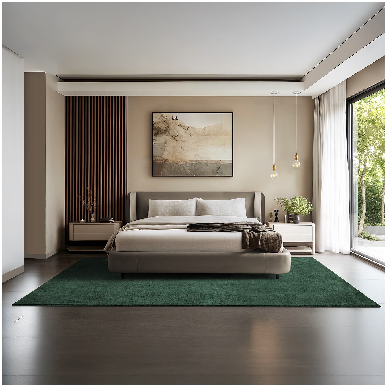 tectake® Kurzflorteppich, verschiedene Größen und Farben, allergikerfreundlich, rutschfeste Unterseite | 04061173261700