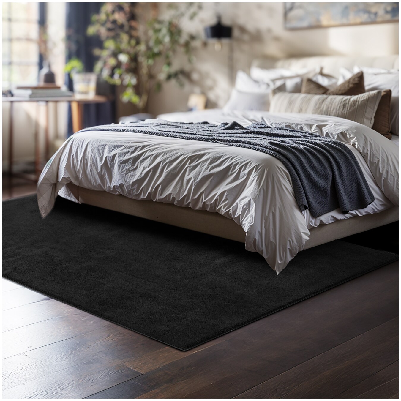 tectake® Kurzflorteppich, verschiedene Größen und Farben, allergikerfreundlich, rutschfeste Unterseite | 04061173261854