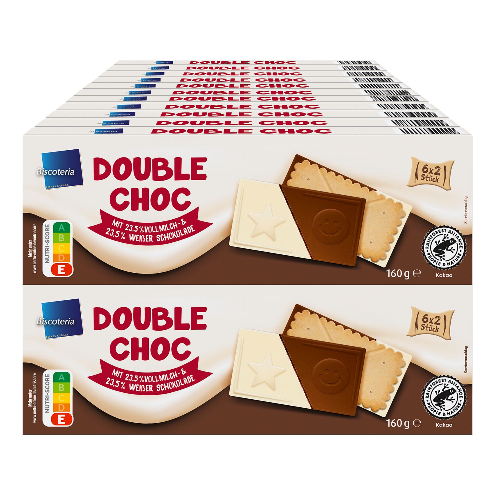 Biscoteria Double Choc 160 g, 22er Pack - Bild 1